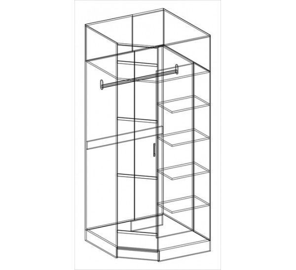 Шкаф угловой сакура схема сборки